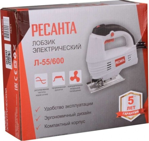 Лобзик сетевой Ресанта Л-55/600 [75/9/1]