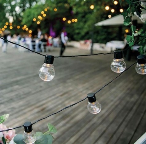 Лофт- гирлянда Neon-Night 5 м черный ПВХ 20 LED, теплый белый [303-066]