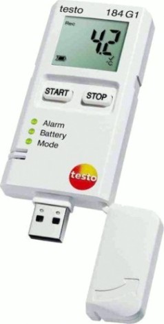 Логгер температуры, влажности и ударной нагрузки Testo 184 G1 [05721846]