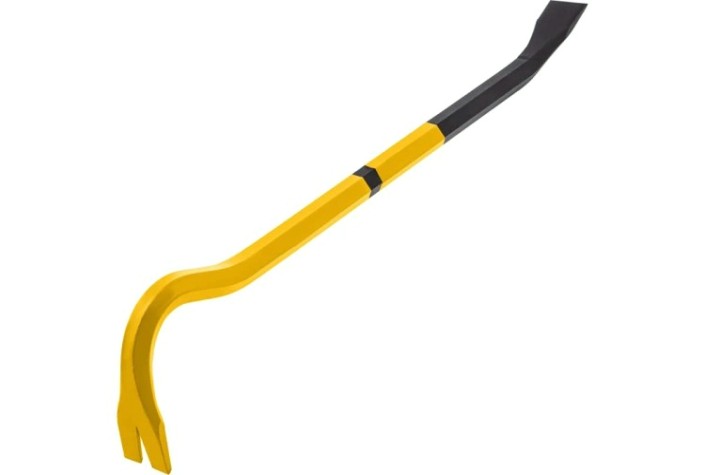 Лом-гвоздодер Denzel Сталь 65 450 мм, шестигранный 16 мм, окрашенный [25202]