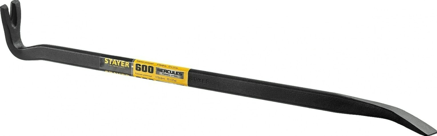 Лом-гвоздодер STAYER HERCULES 600 мм, 22х12 мм, кованый усиленный, [21643-60_z01]
