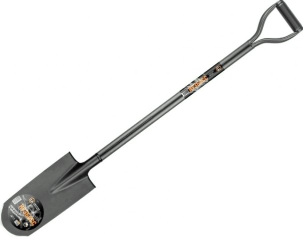 Лопата ЦЕНТРОИНСТРУМЕНТ "КУЗБАСС" 1546ЦИ дренажная с металлическим черенком [1546]