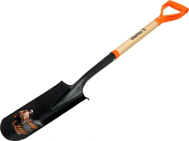 Лопата штыковая дренажная TRUPER с деревянным черенком 17163 [17163]