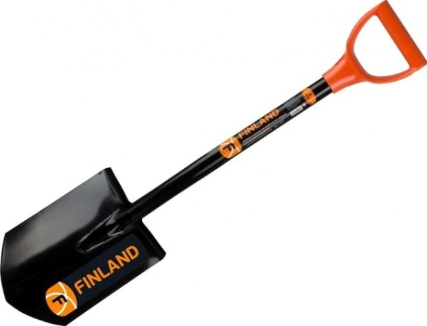 Лопата штыковая FINLAND с металлическим черенком 1557ЦИсн [1557]