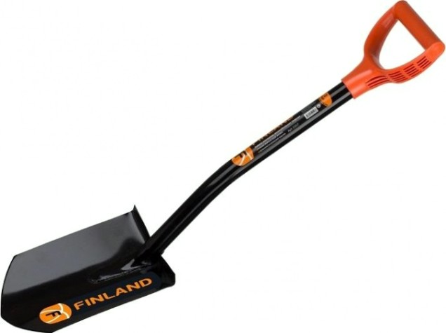 Лопата штыковая FINLAND с металлическим черенком 1557ЦИсн [1557]