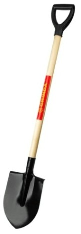 Лопата штыковая GRINDA GRINDA деревянный черенок, с рукояткой [421823_z01]