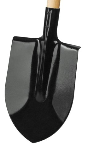 Лопата штыковая GRINDA GRINDA деревянный черенок, с рукояткой [421823_z01]