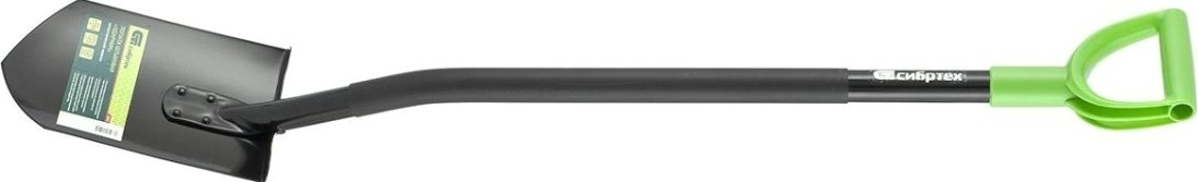 Лопата штыковая СИБРТЕХ с металлическим черенком 61611 [61611]