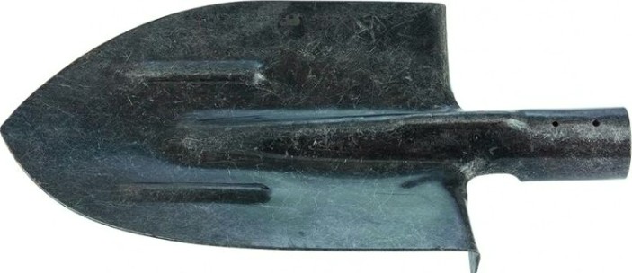 Лопата штыковая СИБРТЕХ с ребрами жесткости, рельсовая сталь без черенка 61470 [61470]