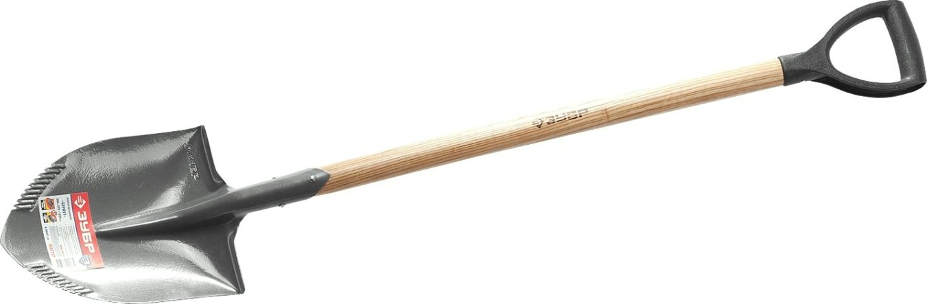 Лопата штыковая ЗУБР "БЕРКУТ" с деревянным черенком 4-39507_z02 [4-39507_z02]