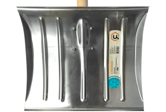 Лопата снеговая метал. "СНЕЖОК" с черенком ЦЕНТРОИНСТРУМЕНТ 0537ЧЦИ [0537Ч]