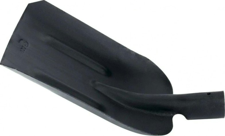 Лопата совковая 230х280х1400 мм ребра жесткости, деревянный черенок [61414]