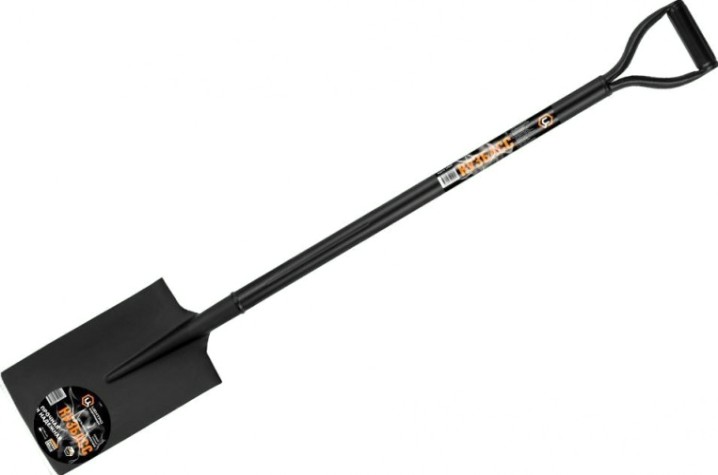 Лопата совковая ЦЕНТРОИНСТРУМЕНТ "КУЗБАСС" с металлическим черенком 1447ЦИ [1447]