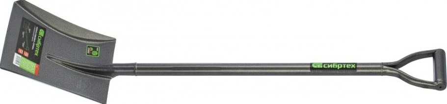 Лопата совковая СИБРТЕХ с металлическим черенком [61473]