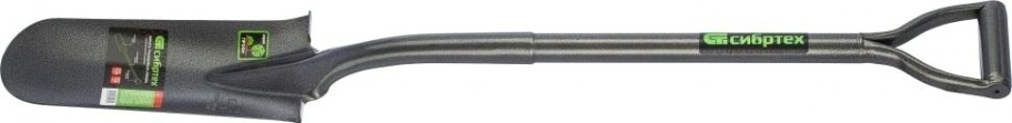 Лопата совковая СИБРТЕХ с металлическим черенком [61474]