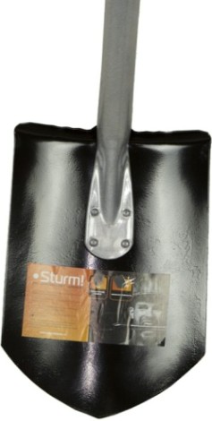 Лопата Sturm 3010-12-03M штыковая, черенок алюм. (метал) v-обр.ручк