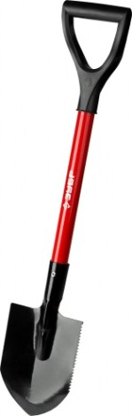 Лопата ЗУБР Мастер автомобильная, стальной черенок [39258]