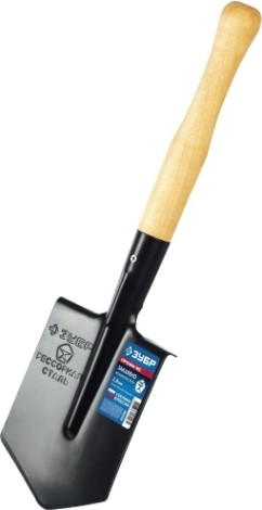 Лопата ЗУБР ПРОФИ-5С туристическая, дерев.черенок [39458]