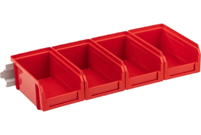 Лоток инструментальный СТЕЛЛА-ТЕХНИК V-1-440 настенный, 4 ящика V-1 [V-1-440-красный]