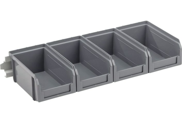 Лоток инструментальный СТЕЛЛА-ТЕХНИК V-1-440 настенный, 4 ящика V-1 [V-1-440-серый]