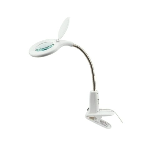 Лупа настольная REXANT 31-0244 3D+12D с подсветкой 60 LED, прищепка, ø100мм белая Лупа настольная REXANT 31-0244 3D+12D с подсветкой 60 LED, прищепка, ø100мм белая