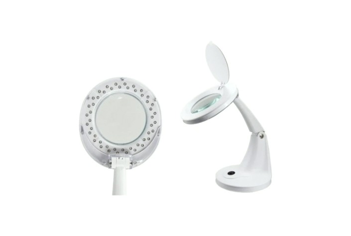 Лупа настольная REXANT 31-0245 3D с подсветкой 30 SMD LED, ø100мм, белая Лупа настольная REXANT 31-0245 3D с подсветкой 30 SMD LED, ø100мм, белая
