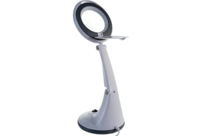 Лупа настольная REXANT 31-0245 3D с подсветкой 30 SMD LED, ø100мм, белая Лупа настольная REXANT 31-0245 3D с подсветкой 30 SMD LED, ø100мм, белая