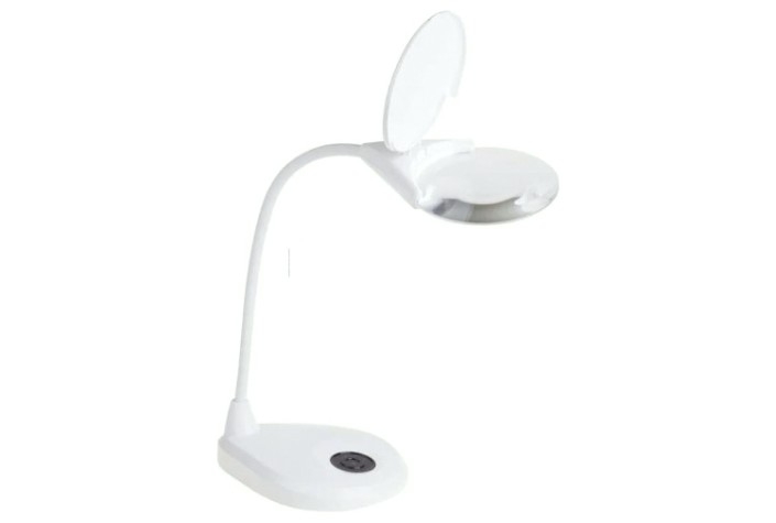 Лупа настольная REXANT 31-0560 3D с подсветкой 3LED, ø125мм Лупа настольная REXANT 31-0560 3D с подсветкой 3LED, ø125мм