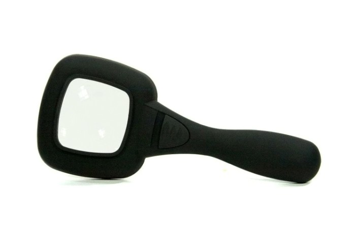 Лупа REXANT 12-0406 ручная, увеличение 4х, квадратная 50х40мм, подсв.