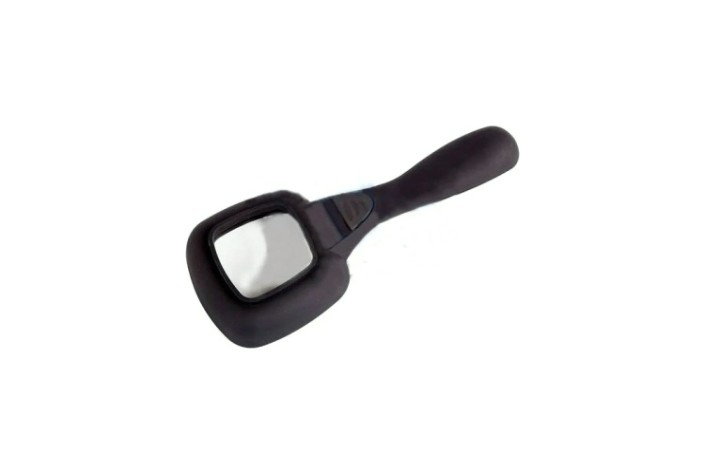 Лупа REXANT 12-0406 ручная, увеличение 4х, квадратная 50х40мм, подсв.