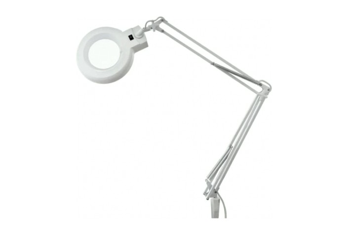 Лупа REXANT 31-0001 на струбцине круглая 3D с подсветкой, ø127мм