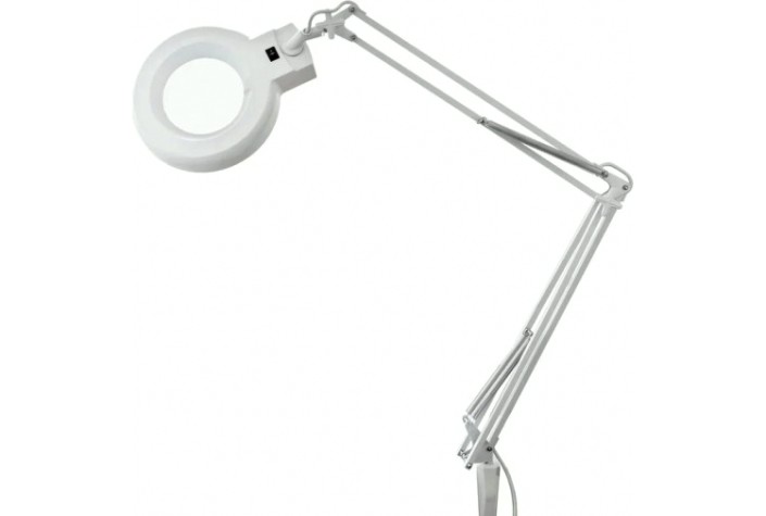 Лупа REXANT 31-0011 на струбцине круглая 5D с подсветкой, ø127мм