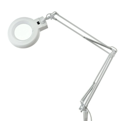 Лупа REXANT 31-0021 на струбцине круглая 8D с подсветкой, ø127мм