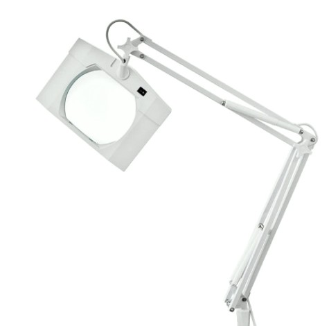 Лупа REXANT 31-0101 на струбцине квадратная 3D с подсветкой, 150х180мм