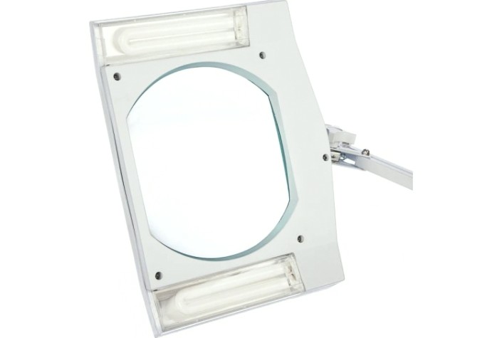 Лупа REXANT 31-0111 на струбцине квадратная 5D с подсветкой, 150х180мм