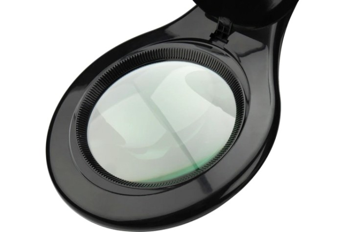 Лупа REXANT 31-0406 на струбцине круглая 5D с подсв. 56SMD LED, ø127мм