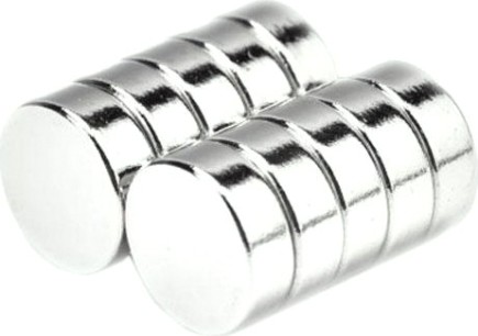 Магнит неодимовый Кобальт 918-108 диск 8х3 мм (10 шт.)