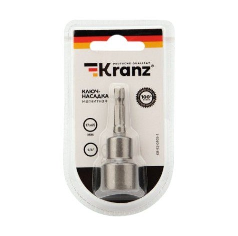 Магнитная насадка Kranz KR-92-0405-1 1/4" 17х65 мм Магнитная насадка Kranz KR-92-0405-1 1/4" 17х65 мм