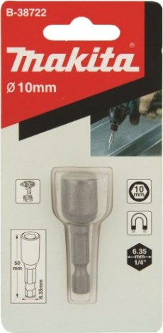 Магнитная насадка MAKITA B-38722 торцовая головка 10x50
