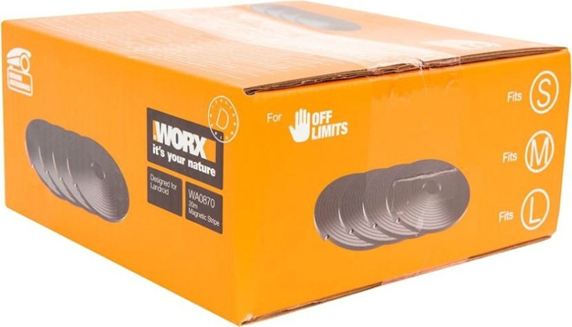 Магнитная ограничительная лента Worx WA0870 для газонокосилки-робот Landroid 20 м