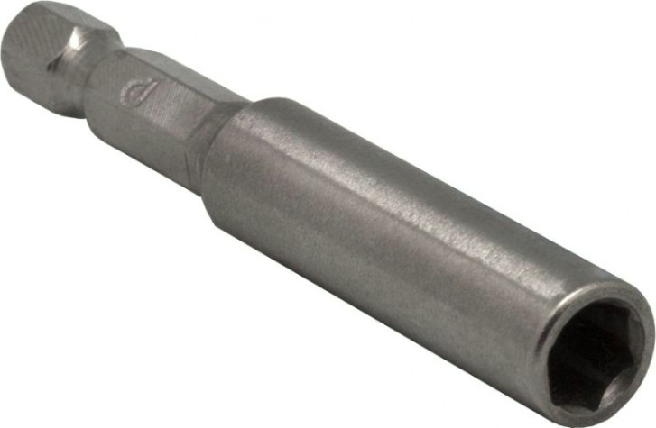 Магнитный держатель ПРАКТИКА 60мм для бит 1/4" цельнотянутый [036-605]