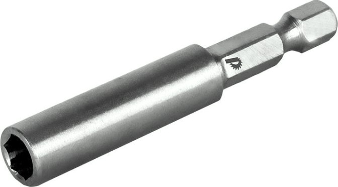 Магнитный держатель ПРАКТИКА 60мм для бит 1/4" цельнотянутый (25шт) [036-780]