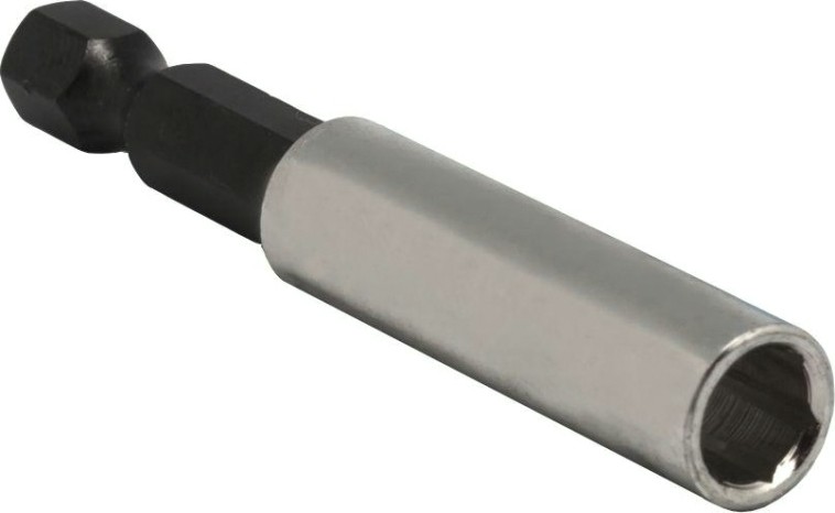 Магнитный держатель ПРАКТИКА 60мм для бит 1/4" составной, [036-599]