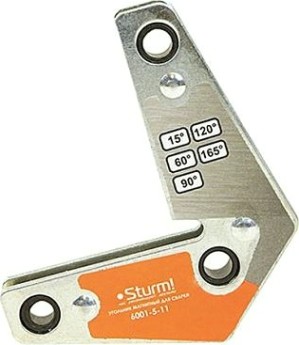 Магнитный угольник Sturm 6001-5-11 углы 15°, 60°, 90°, 120°, 165°