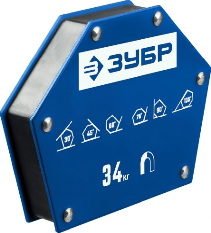 Магнитный угольник ЗУБР УМ-6 до 34 кг [40055-34]