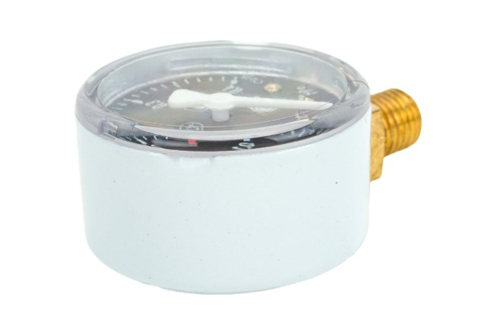 Манометр ацетиленовый KRASS ТМ-2 0,4 МПа, 50 мм, М12х1,5, ПОВЕРЕННЫЙ [2190101PV]