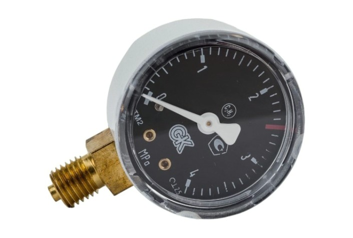 Манометр ацетиленовый KRASS ТМ-2 4,0 МПа, 50 мм, М12х1,5, ПОВЕРЕННЫЙ [2190102PV]