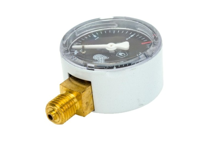 Манометр ацетиленовый KRASS ТМ-2 4,0 МПа, 50 мм, М12х1,5, ПОВЕРЕННЫЙ [2190102PV]