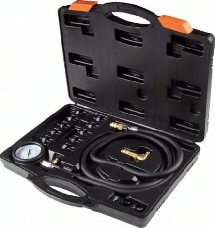 Манометр для измерения давления масла Affix 0-10 бар комплект адаптеров [AF12020010C]