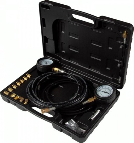 Манометр для измерения давления масла Affix 2 манометра (7 и 35 бар) комплект адаптеров [AF12020023C]